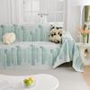 Summer Cool Ice Silk One-Piece Machine Washable Anti-Scratching Sofa Towel Cover Cloth Sofa Cover All-Inclusive Universal Cover