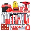 Kids Tool Set With Toy Drill Construction Tools With Tool Box And Vest Toys For 3 4 Year Old Boys Gifts