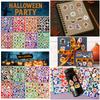 160PCS 8 Sheets Cartoon Spider Pumpkin Halloween Stickers Ghost Bat Vinyl Holographic Stickers Self-adhesive Multicolor