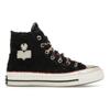 Isabel Marant X Chuck 70 High Raven Unisex Sneakers Black Egret Red A10799C