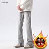 Hong Kong Trend Men'S Summer New Straight Leg Personalized Letter Jeans Hip-Hop Ins Trendy High Street Trendy Hooligan Handsome Pants