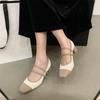 Fashion 2024 New Women Shoes Fashion Korean Style Thin Band Mixed Colors Bottomed Casual Mary Jane Shoes for Women Zapatos De Mujer