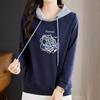 Sweatshirt Women Cotton Oversized Blouse Loose Casual Pullover Hooded Sweatshirt Tops