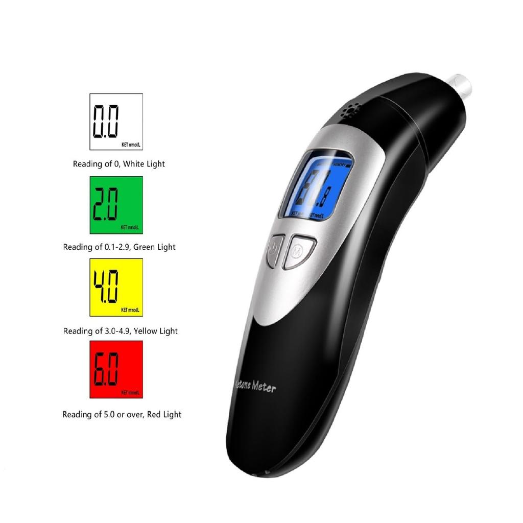 Ketosis Ketosis Digital Ketone Respirameter Respirameter, Breathalyzer, (Black)