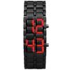 (Projector)New Iron Samurais Plastic Bracelet LAVA Watch LED Digital Watches Hour Men Women