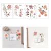 Elegant Flower Light Switch Decal Waterproof Sticker for Living Room Bedroom Bathroom Beautiful Flowers Home Decoration
