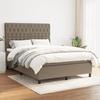 VidaXL Divan Bed with Mattress Taupe 140x200 Cm Fabric - Model 3142021