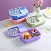 Kid's Lunch Box Microwaveable Bento Box with Tableware School Snack Box Portable Lunch Box Food Storage Containers