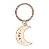 Moon Phases Enamel Keyring