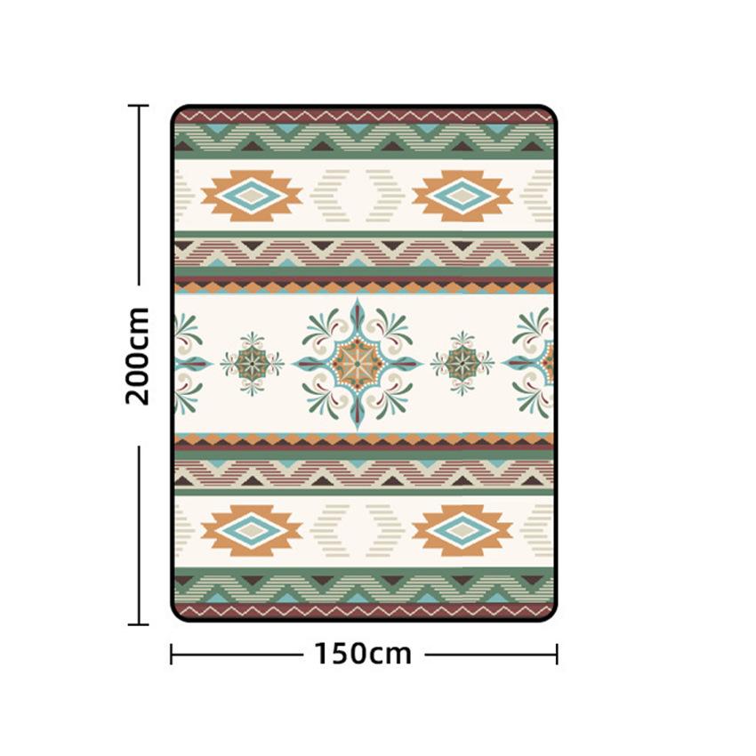 150*200cm/200*200cm Outdoor Picnic Blanket, Foldable Blanket Checkered Picnic Mat, Suitable for Beach, Camping, Lawn Park Accessories