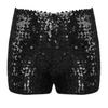 Kids Boys Girls Sparkle Sequins Dance Shorts High Waist Gymnastic Jazzz Hip Hop Dance Performance Dance Shorts