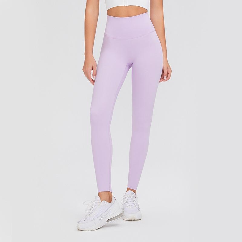 Autumn and Winter Nude Yoga Pants Women's High Waist Peach Hip Lift Sports Fitness Pants Quick-drying Tight Trousers