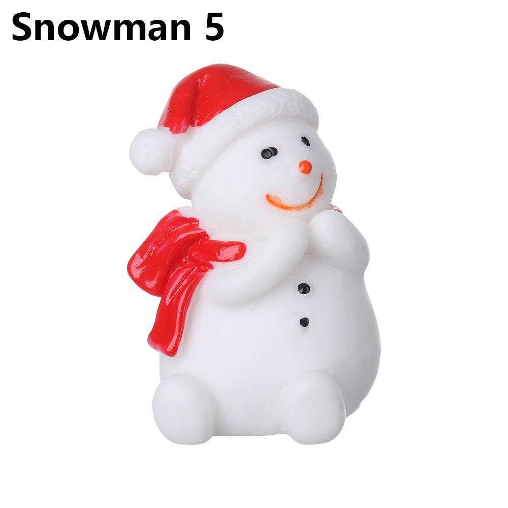 Toys Bonsai Decor Fairy Garden Deer Santa Claus Miniature Snowman Christmas Figurines Xmas Tree