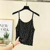 Women Printed Camisole Spring Summer New Thin Lace Undershirt Inner Thin Short Large Size Bottoming Shirt