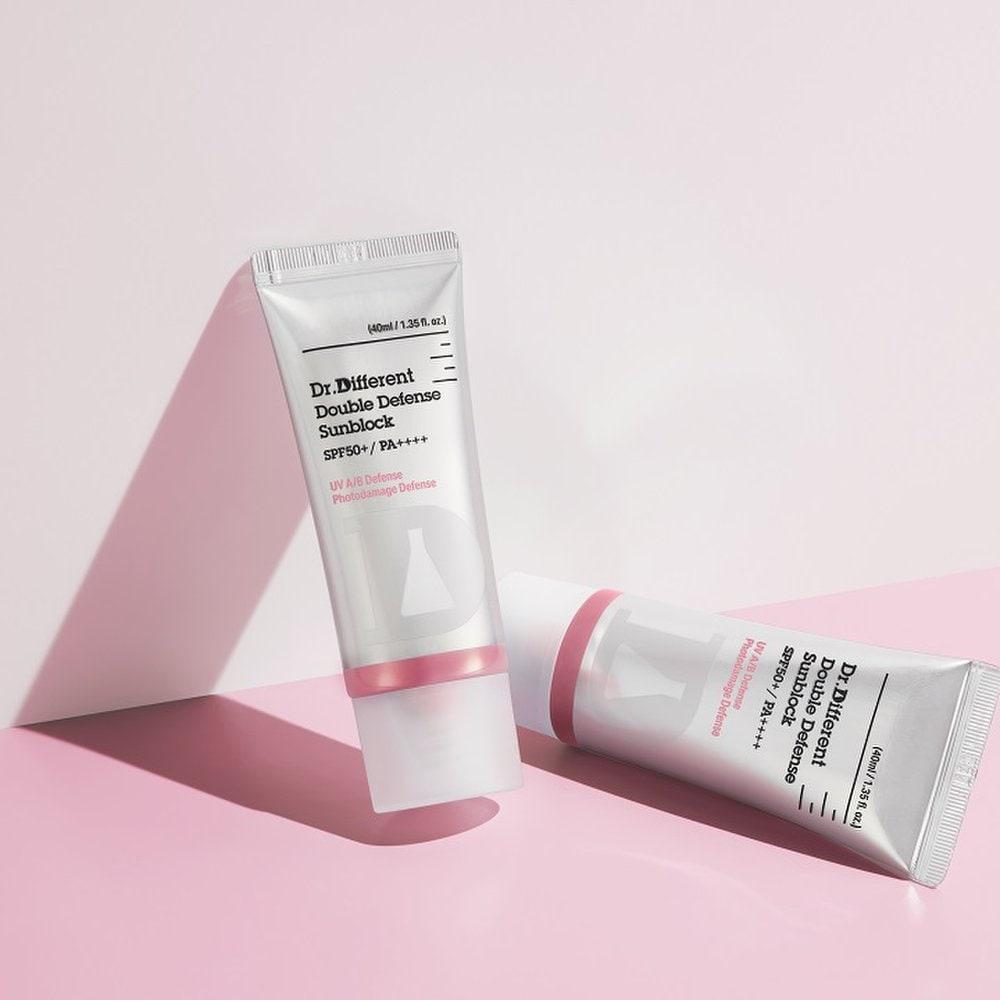 DR.DIFFERENT [Tone-up/Mugijacha] Double Defense Sunblock 40ml