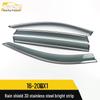 16-20 X1 Rain Shield 3D Stainless Steel Trim & Deflector Sticker for Cars
