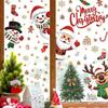 Christmas, Decorative Electrostatic Glass Stickers, Snowman Stickers, Santa Claus, Reindeer, Window Stickers, Snowflake Window Decorations