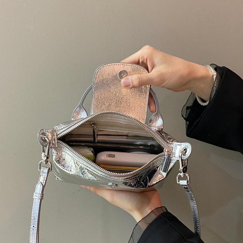 IELGY Ladies Versatile One Shoulder Crossbody Dumpling Bag, New Chinese Handbag