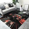 3D Retro Railway Track Train Carpet Rug for Home Living Room Bedroom Playroom Sofa Doormat Decor,Kid Area Rug Non-slip Floor Mat