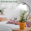 Full Spectrum Plant Grow Light with 360-degree Gooseneck High Brightness Dimmable Clip-on LED Plant Light Flower Grow Lamp