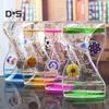 DYS Home Decor Moving Drip Oil Hourglass Liquid Bubble Timer Kids Toy Desk