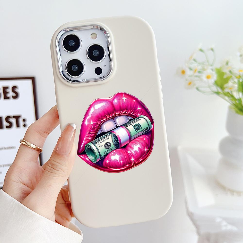LZ18 Lips Kiss Soft Phone Case for Samsung S24 Ultra S23 Plus S21 FE A16 A54 A34 A05s A06 Infinix Hot 40 30i Lens Protection Shockproof Cover