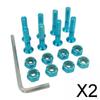 2x Skateboard Hardware 8PCS Bolts Set And Skate Tools Portable Accessory with L Allen