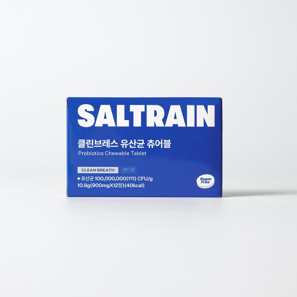 Choose 1 of 2 Saltrain Clean Breath Lactic Acid Bacteria Chewables (12 Tablets/30 Tablets)