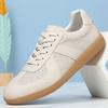 New 2025 Flat-bottomed German Training Shoes Retro Cowhide Men's Board Shoes Casual Shoes German Training Shoes White Shoes Breathable