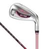 DUNLOP XXIO Thirteen Ladies Iron Set 5 Pieces MP1300L Shaft Carbon Right Bordeaux Count SW Flex A # 7-9, PW,