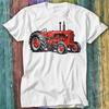 Футболка с изображением трактора, красного цвета, в стиле фермерского футбола, модель 526.