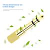 Gold Stereo Headphone Audio Adapter 3.5 To 6.5mm Microphone Electric Piano Connector  Home