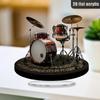 1 классическая акриловая барабанная установка, украшение для рабочего стола - двухстороннее украшение на музыкальную тематику, подходит для дома, офиса, спальни, кафе