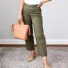 2024 Fashion High Waist Straight Womens Pants Spring/Summer Streetwear Office Lady Casual Pocket Loose Trousers 30265