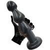 Dildo Super Thick Anal Plug 3 Beads Anal Plug G Spot Prostate Stimulator Anal Widening with Suction Cup Anus Unisex Black