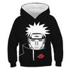 2023 New Naruto Hoodie Animation Kids 3D Printed Fashion Sweatshirts Boys Girls Kids Pullovers Street Wear Coats 3-14 Years Old