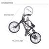 Цинк Цинковый сплав Велосипедный брелок Вращающееся колесо и руль Подвеска для велосипедной сумки Мини-велосипедный брелок Мужской