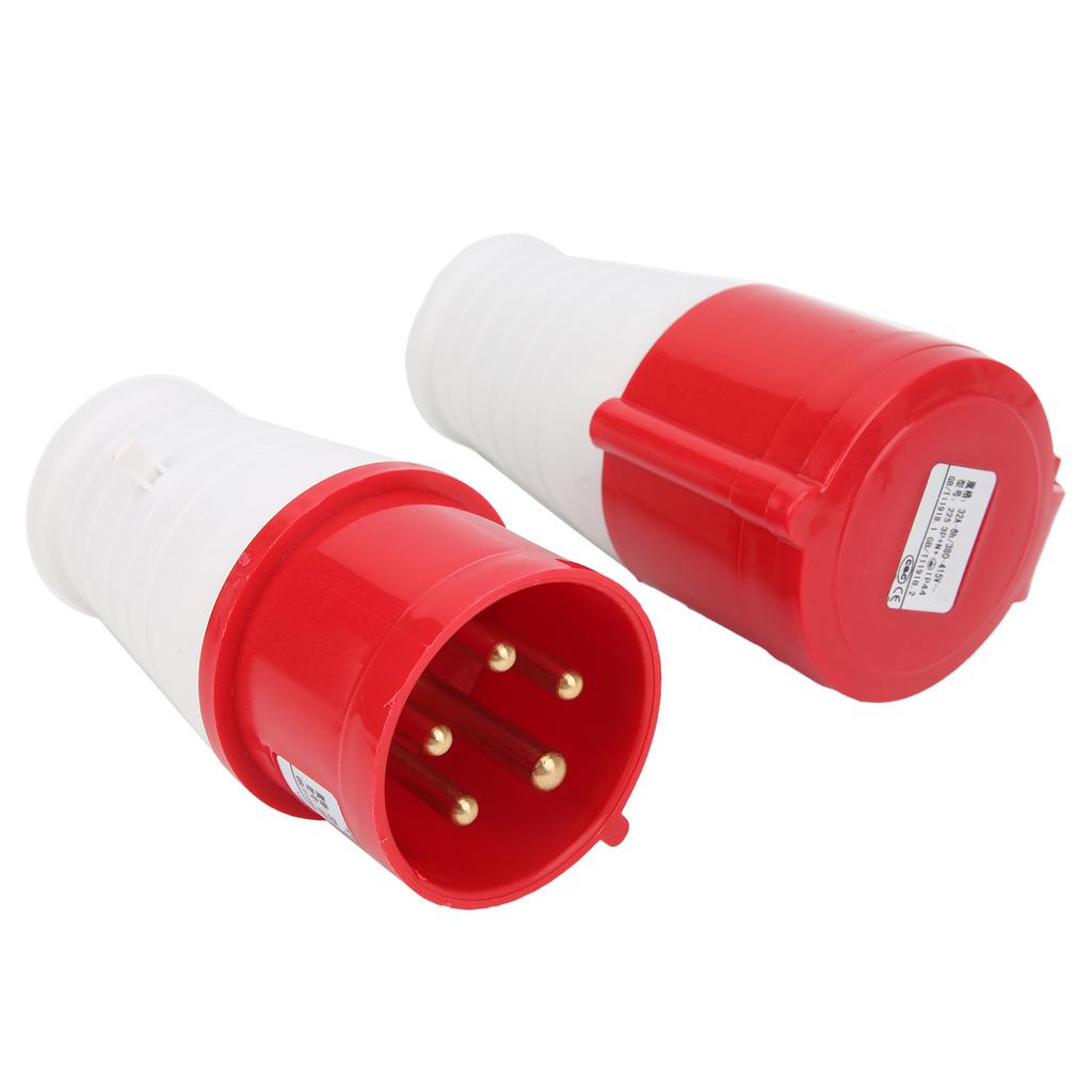 Industrial Plug Connector Set 3 Phase 5 Pin 380415V 32A 3P+N+E IP44 for Agriculture Chemical