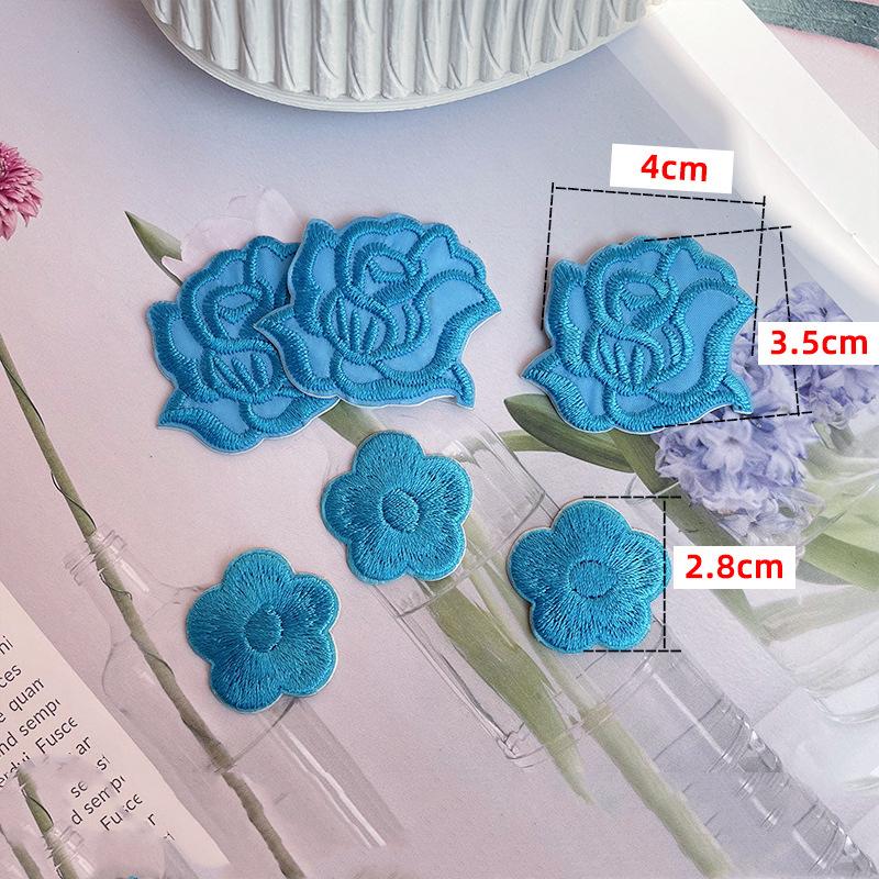 Rose Plum Embroidery Hole Patch Patch Duvet Appliqué Hotel With Versatile Tablecloth Curtains Decorative Flowers