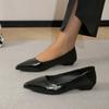 2024 New Fashion Low Heel Pointed Toe Women's Shoes Spring and Autumn Versatile Outer Wear Casual Shallow Mouth Women's Shoes