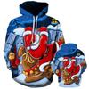 Christmas Sweatshirt Christmas Bells 3D Digital Printing Couple's Top Fashion Casual Hoodie