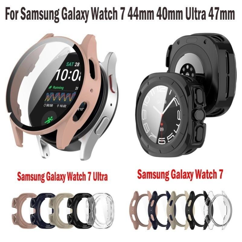 Case+Strap For Samsung Galaxy Watch 7 Watch7 44mm 40mm FE Accessories Watchband Protective Case With Screen Protector Shell Cover