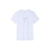 Training Series Logo Letter Round Neck Loose Short Sleeve T-Shirt Women T-Shirt Pure-White 162337139-3