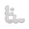 L-type Vine Flower Bud Metal Silvery Stencil Embossing Cutting Dies For Diy Scrapbooking Paper Album Cards Making
