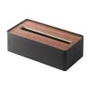 RIN Tissue Box with Lid, Rectangular, Large, Brown, Approx. W26 X D13 X H8.2cm, Tissue Box/Paper Towel Case, 7729