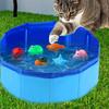 Cat Pool Toy Set with Fish Cat Water Play Pool with 6 Interactive Fish Toys Cat Splash Self Play Pool for Indoor Bored Cats