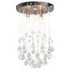VidaXL Ceiling Light with Crystal Beads Sphere 3 Bulbs Pendant Lamp Chandelier Luminaire Interior Lighting Living Room 281575