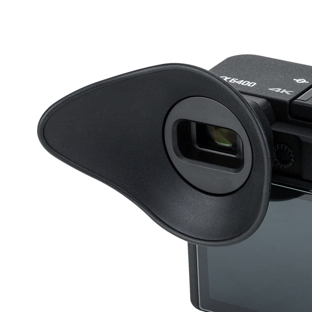 JJC Eye Cup Sony Eye Cup Compatible with Sony A6400 A6600 A6500 Camera 360 Degree Rotation Viewfinder Protection Comfortable Lightweight Made of