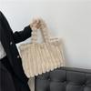 Fashion Designer Faux Fur Tote Bag for Women Handbags Autumn Winter Plush Shoulder Crossbody Bags