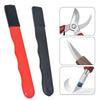 Metal Knife Pruning Sharpening Stone Handheld Garden Shear Scissors Sharpener with Lid Mini Portable Knife Sharpener Grindstone